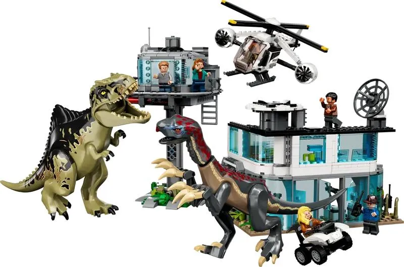 76949 Giganotosaurus & Therizinosaurus Attack