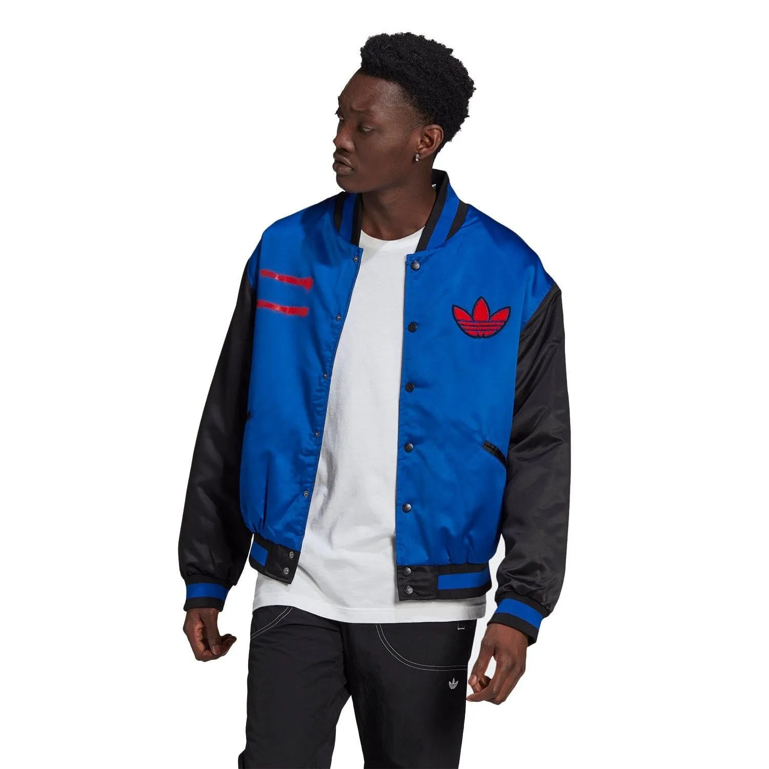 adidas Originals Run-DMC Collegiate Varsity Jacket - Blue