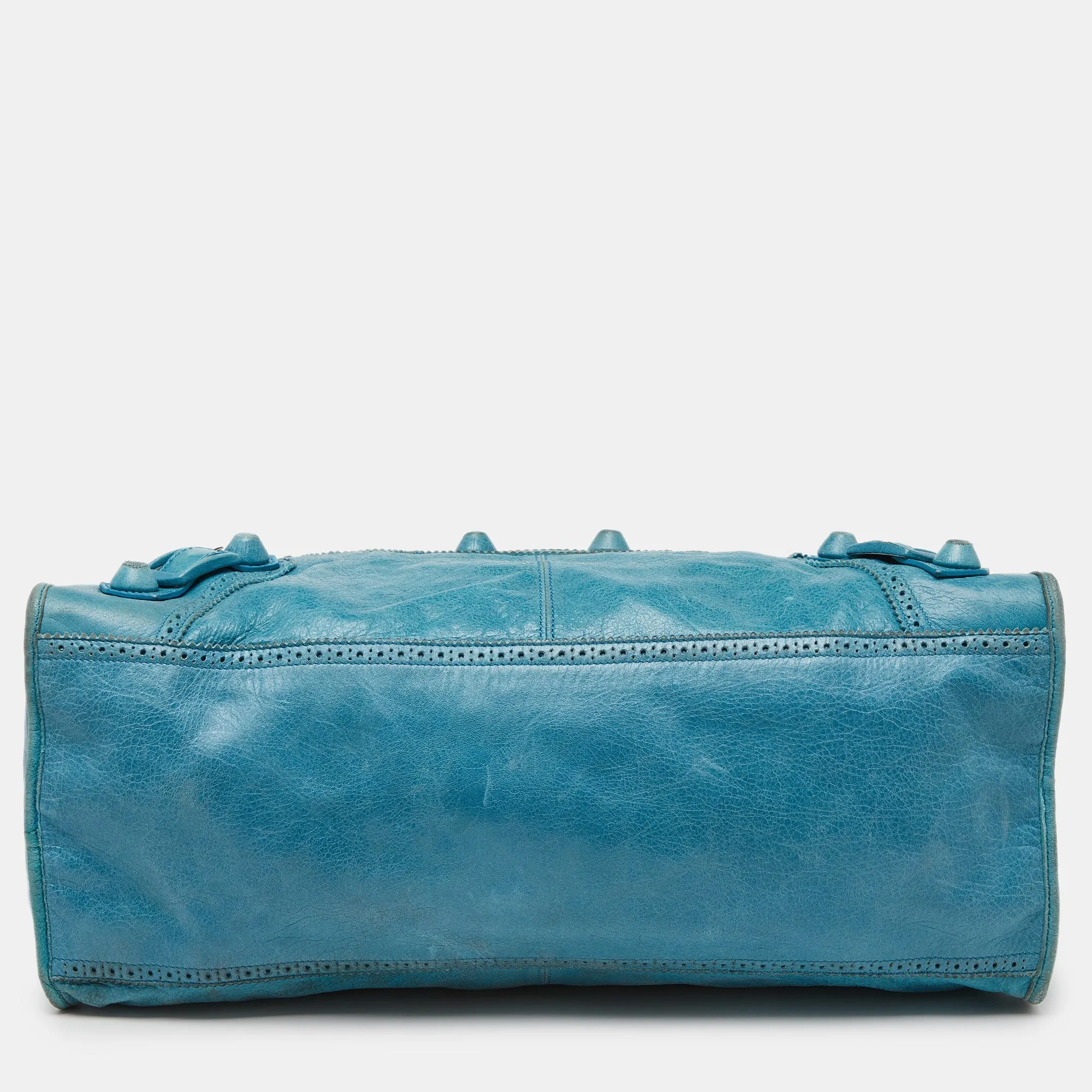 BALENCIAGA Cyclade Leather Brogues Work Tote