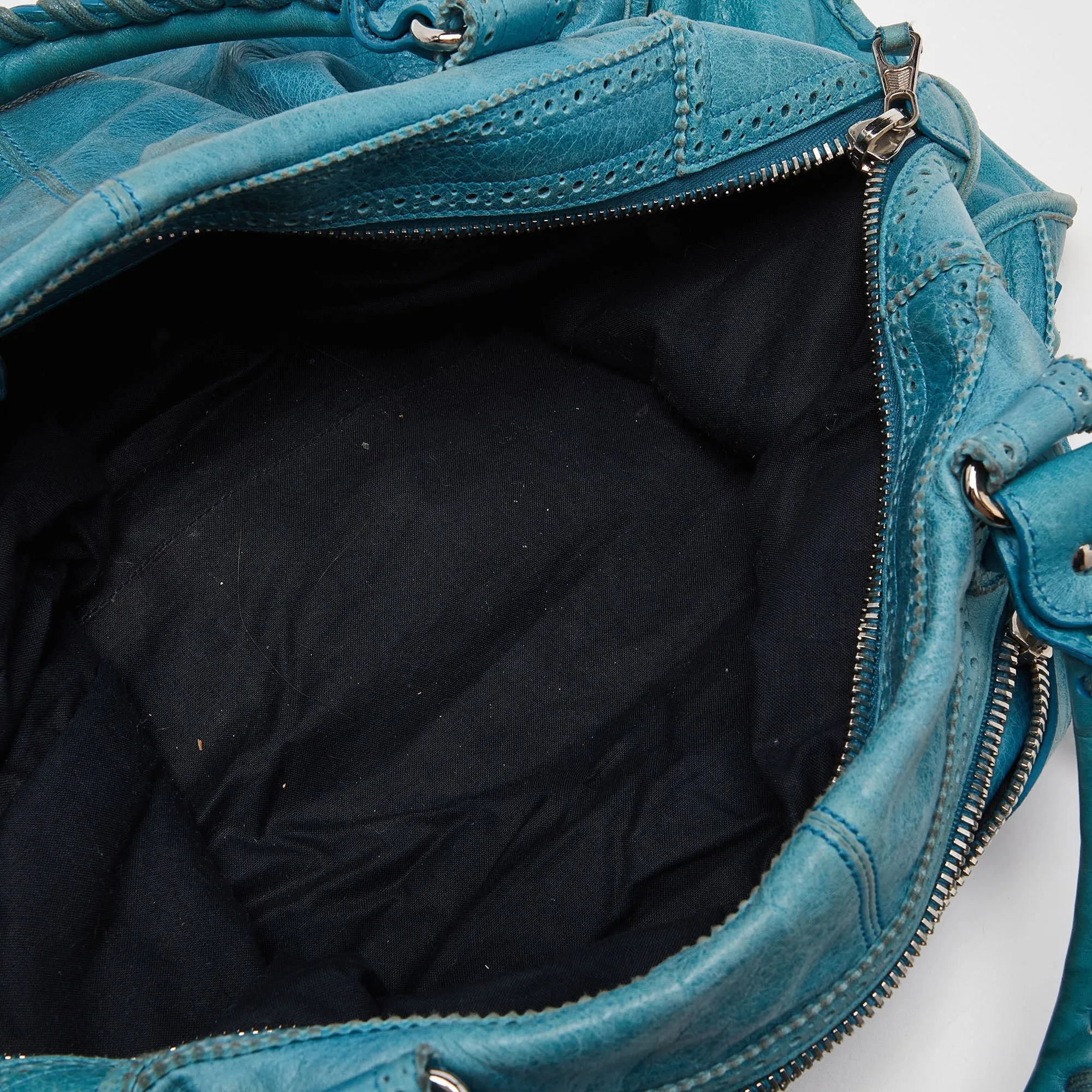 BALENCIAGA Cyclade Leather Brogues Work Tote