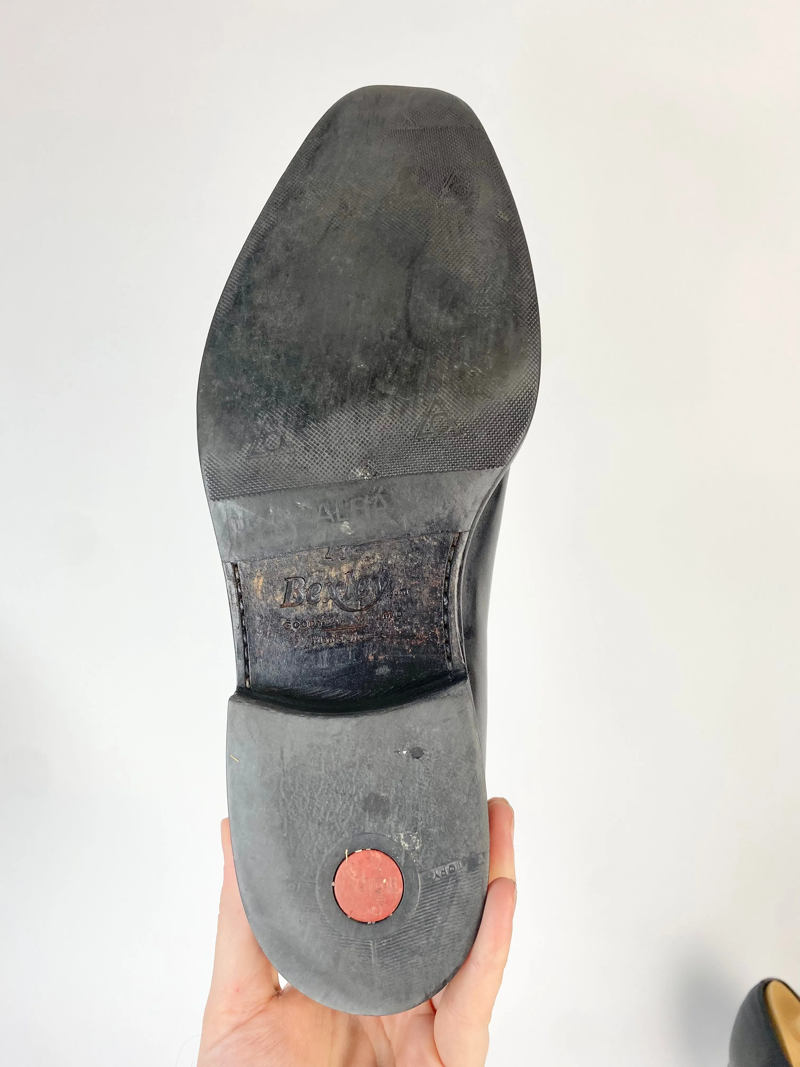 Bexley Black Leather Oxfords - EU43