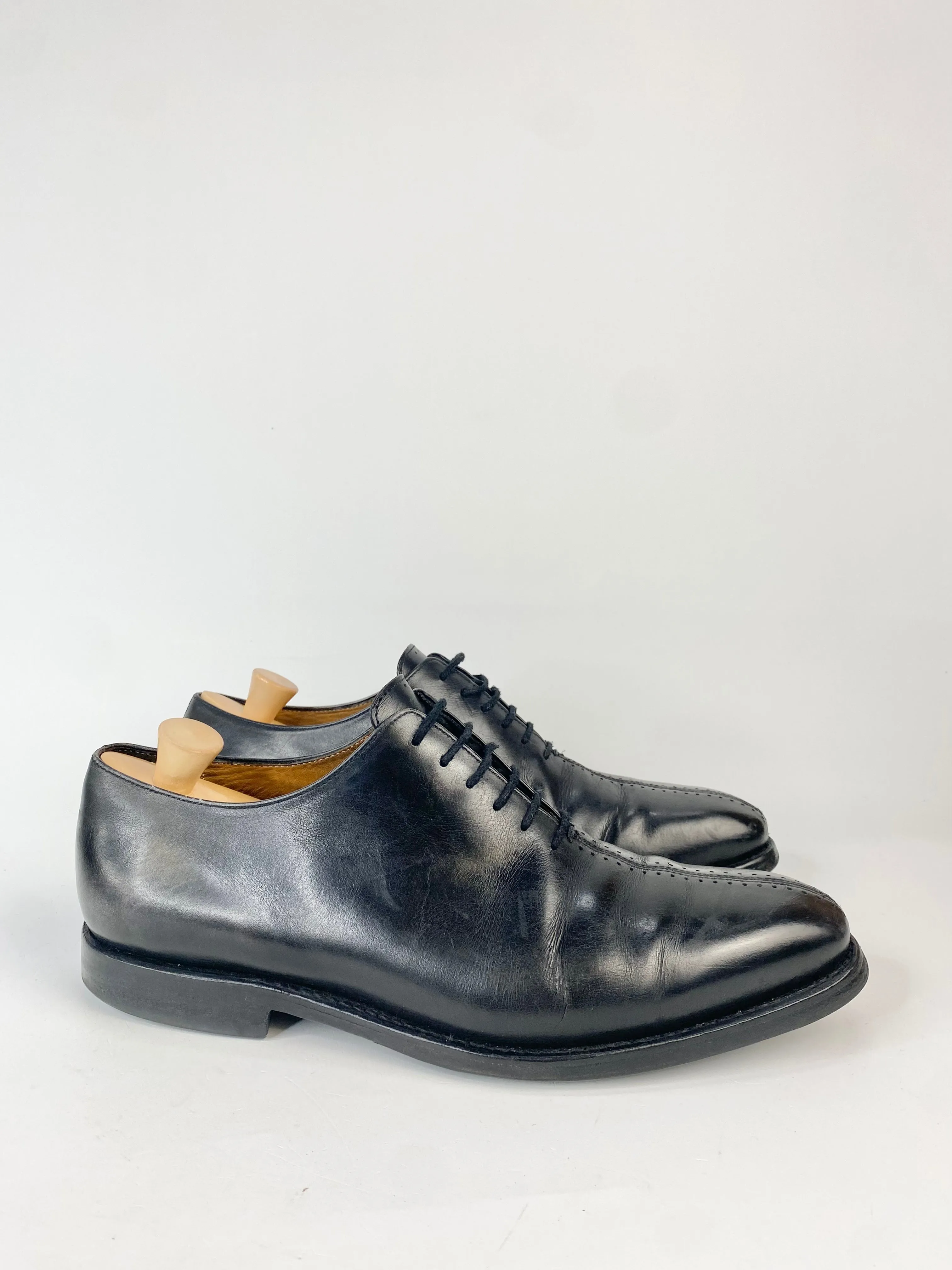 Bexley Black Leather Oxfords - EU43