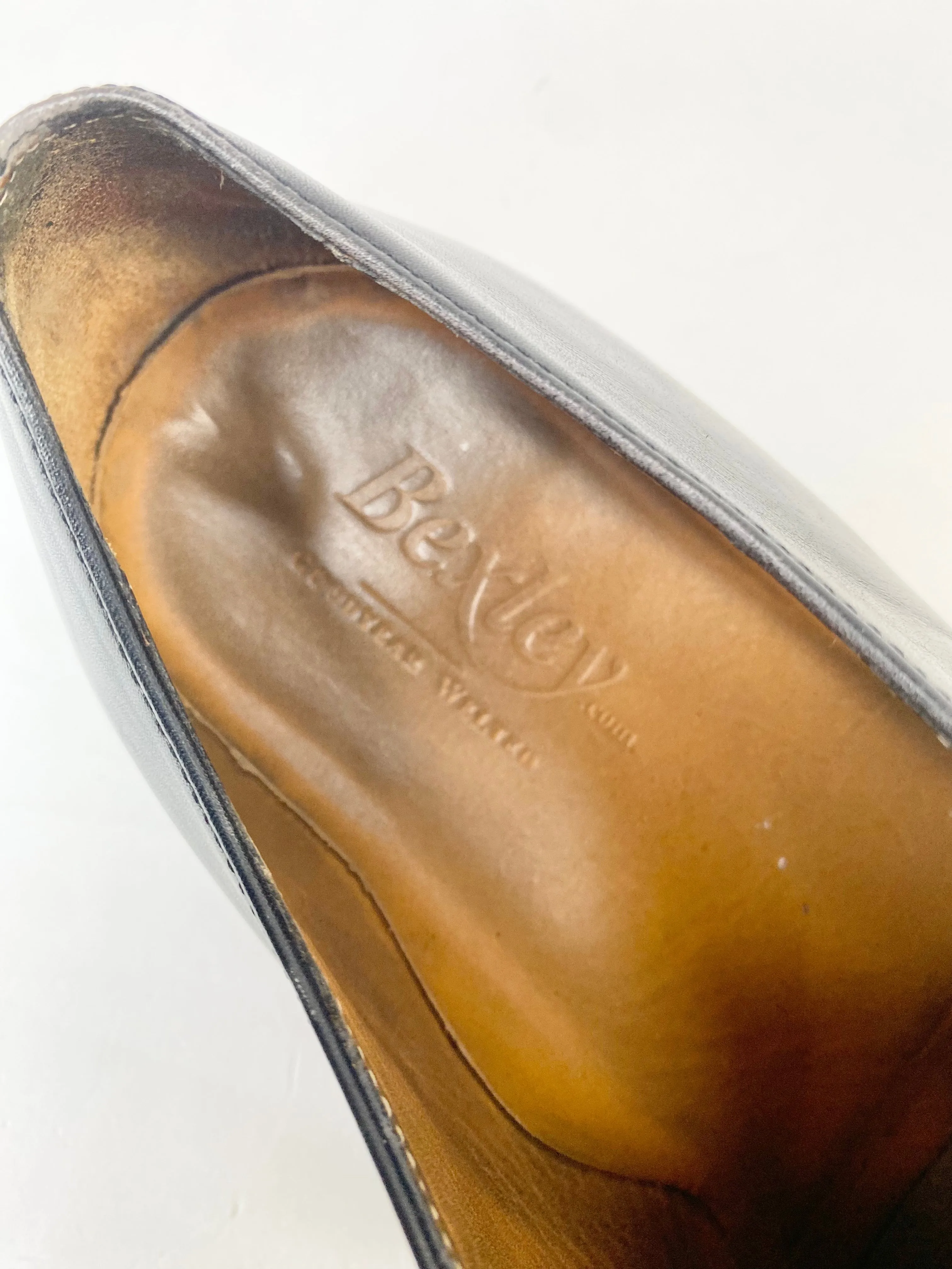 Bexley Black Leather Oxfords - EU43