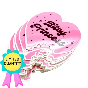 Bitey Princess Sticker (FREE SHIPPING)