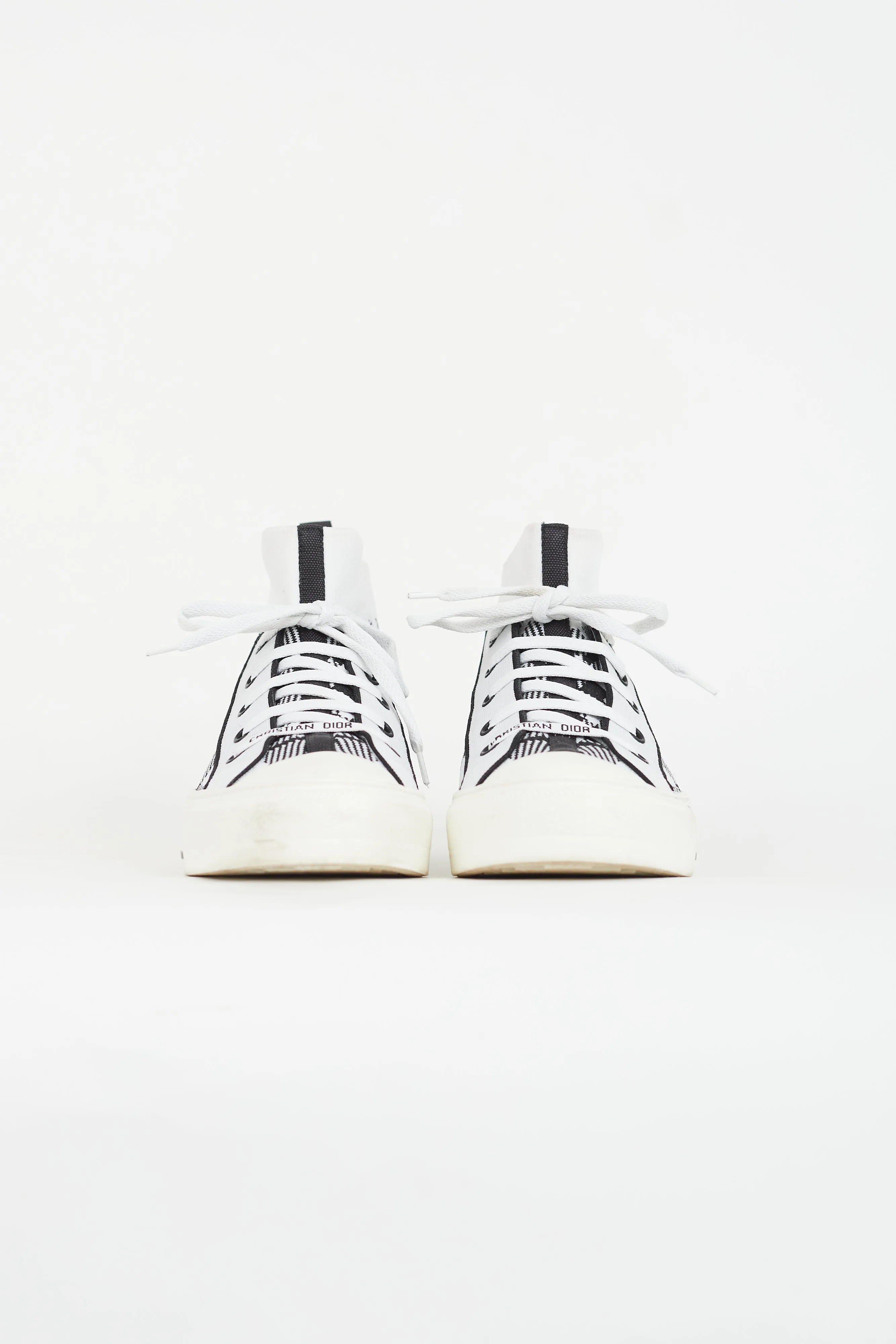 Black & White Walk'n'Dior Check Sneaker