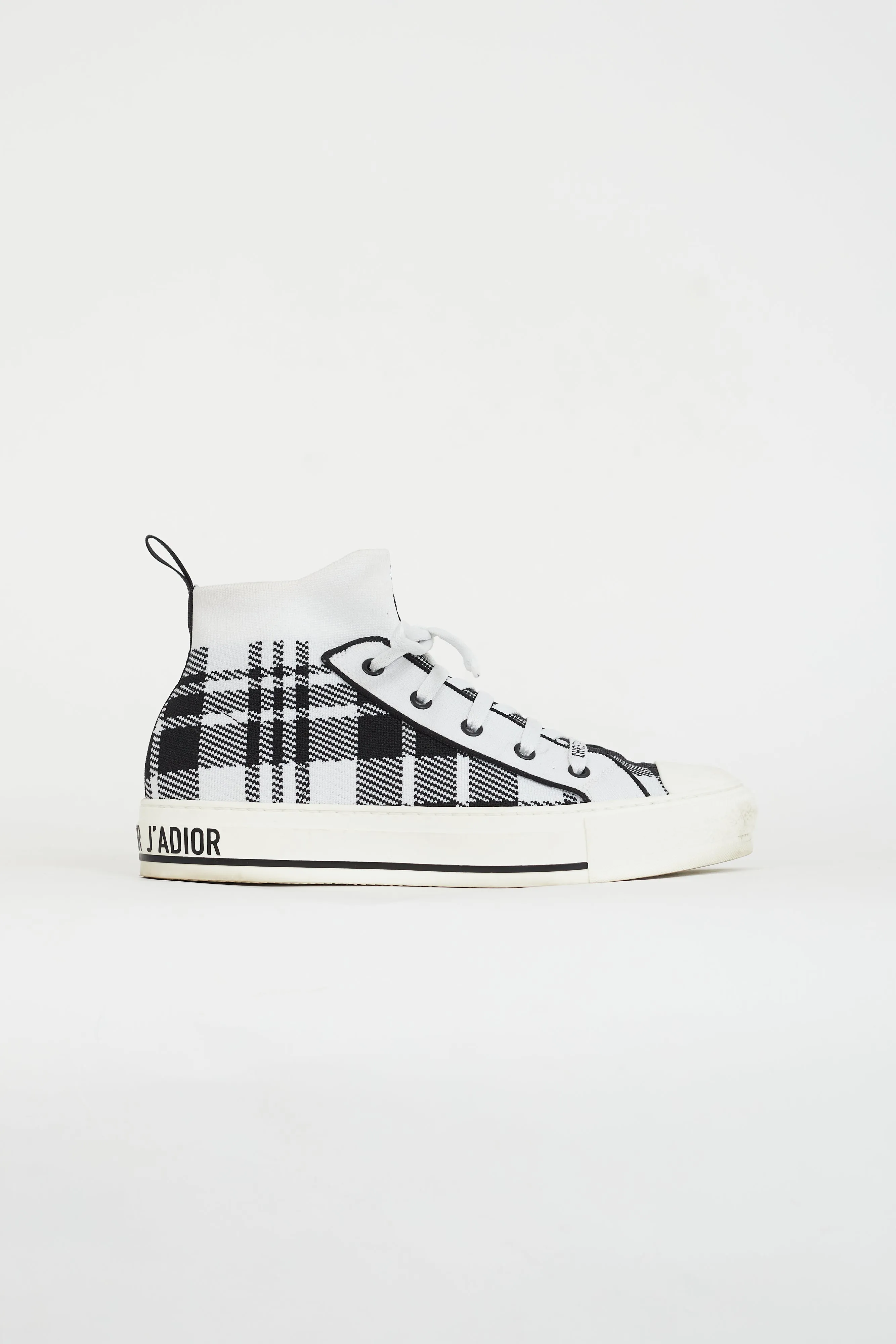 Black & White Walk'n'Dior Check Sneaker