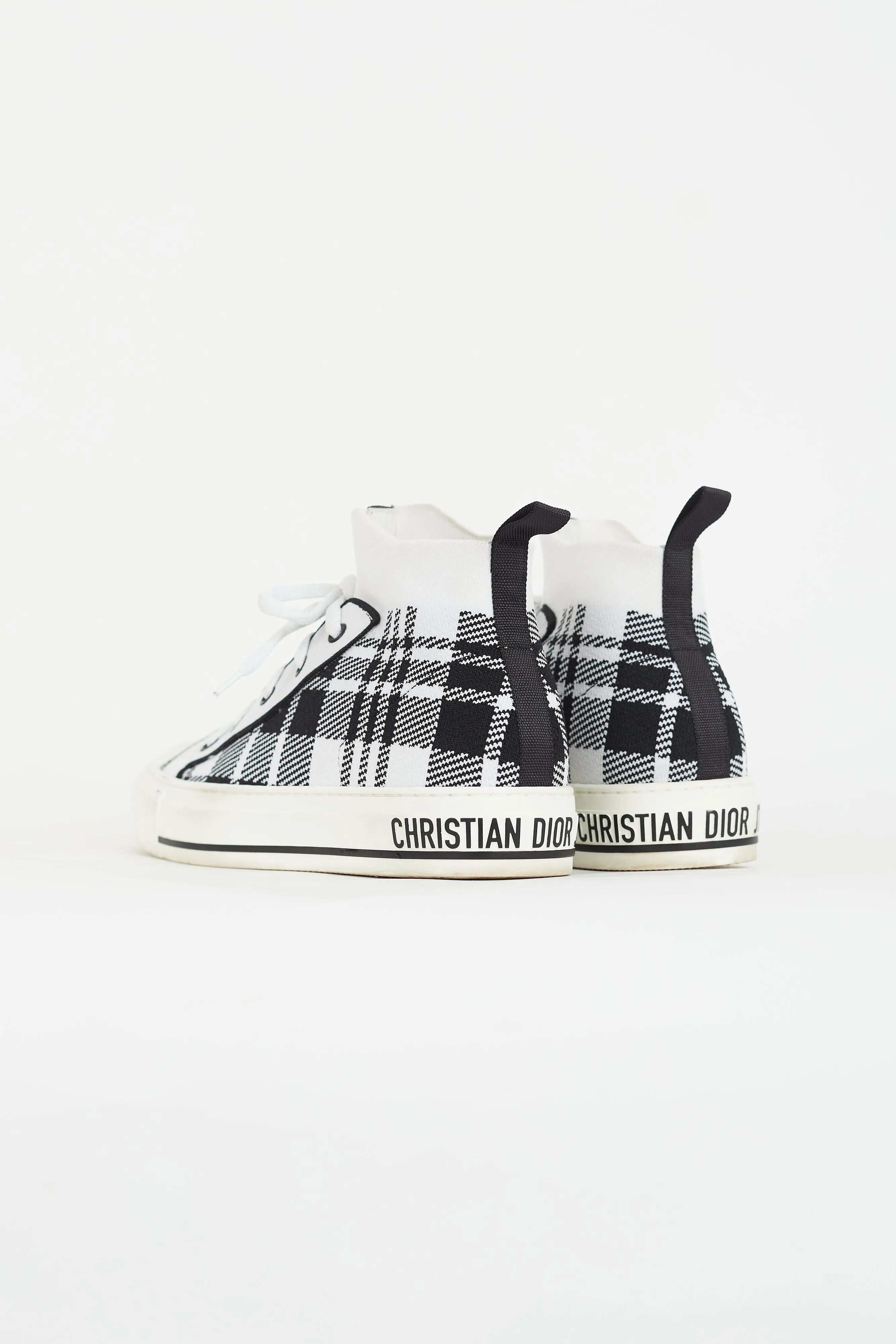 Black & White Walk'n'Dior Check Sneaker