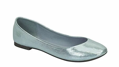 Breckelles Abby-31 Fashion Pointed Toe Slip On Flats Rounded Toe Ballet Flats