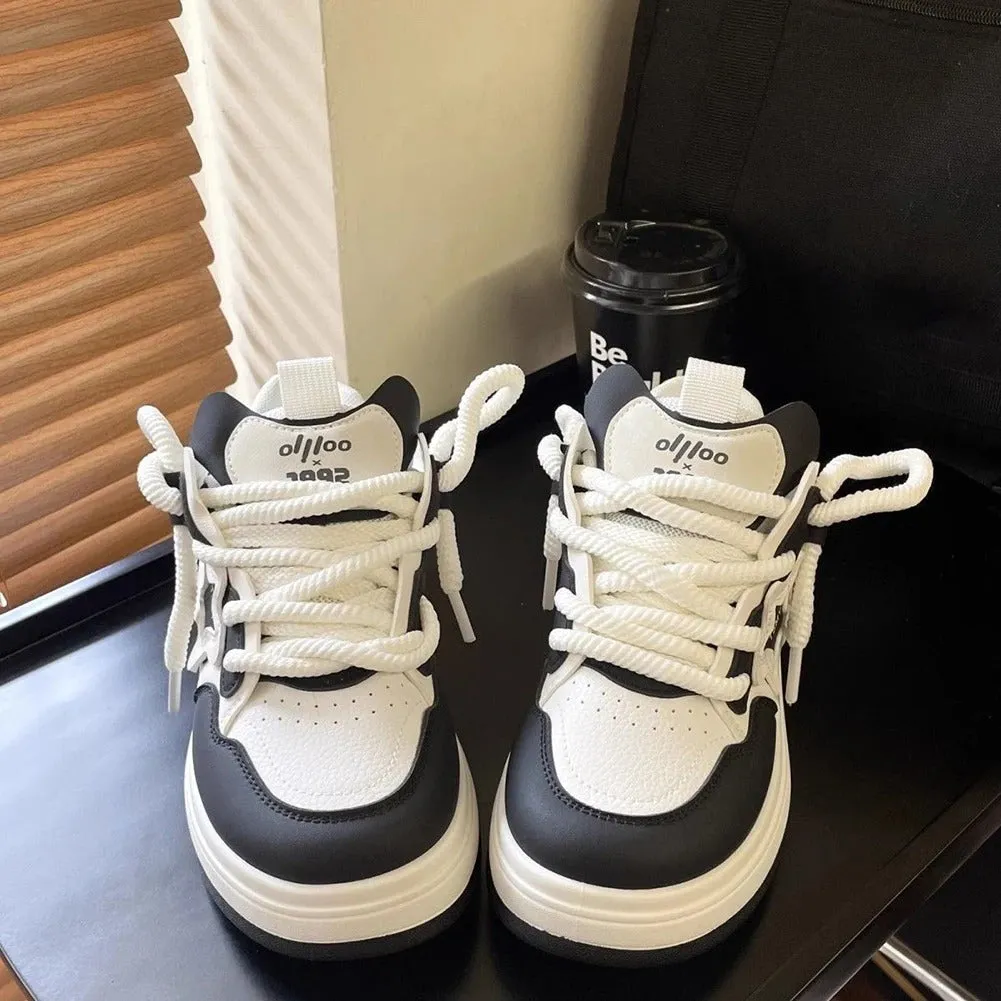 Classic Lace-Up Canvas Sneakers for Women