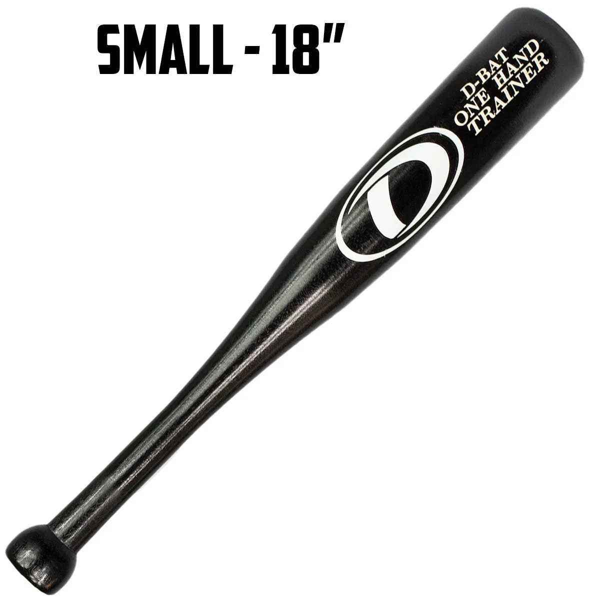 DBAT ONE HAND TRAINER BLK WOOD BAT