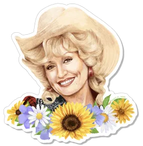 Dolly Parton Wild Flowers Sticker