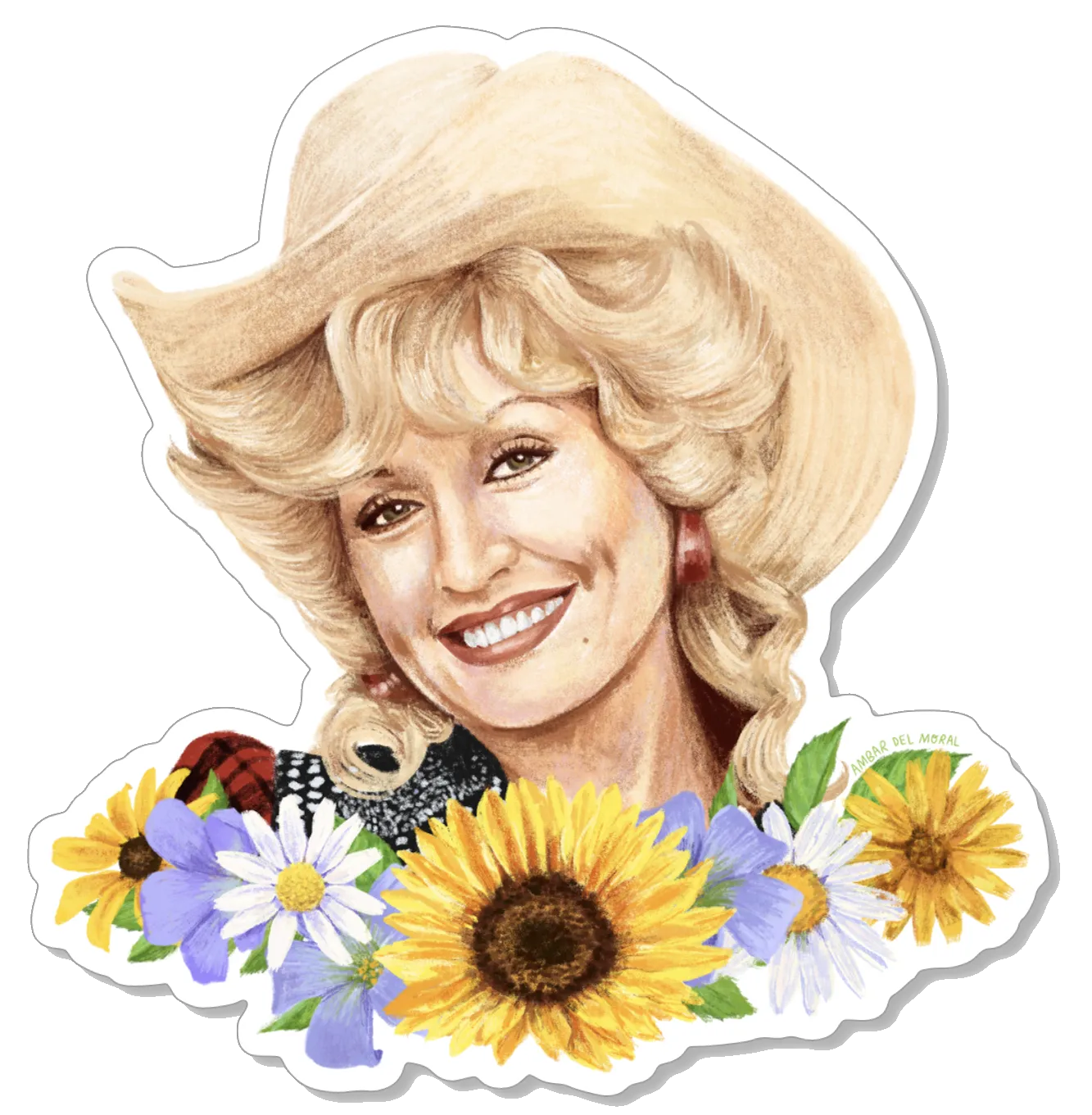 Dolly Parton Wild Flowers Sticker