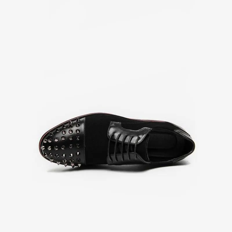 Dress Shoes Stylish Rivets Lace Up