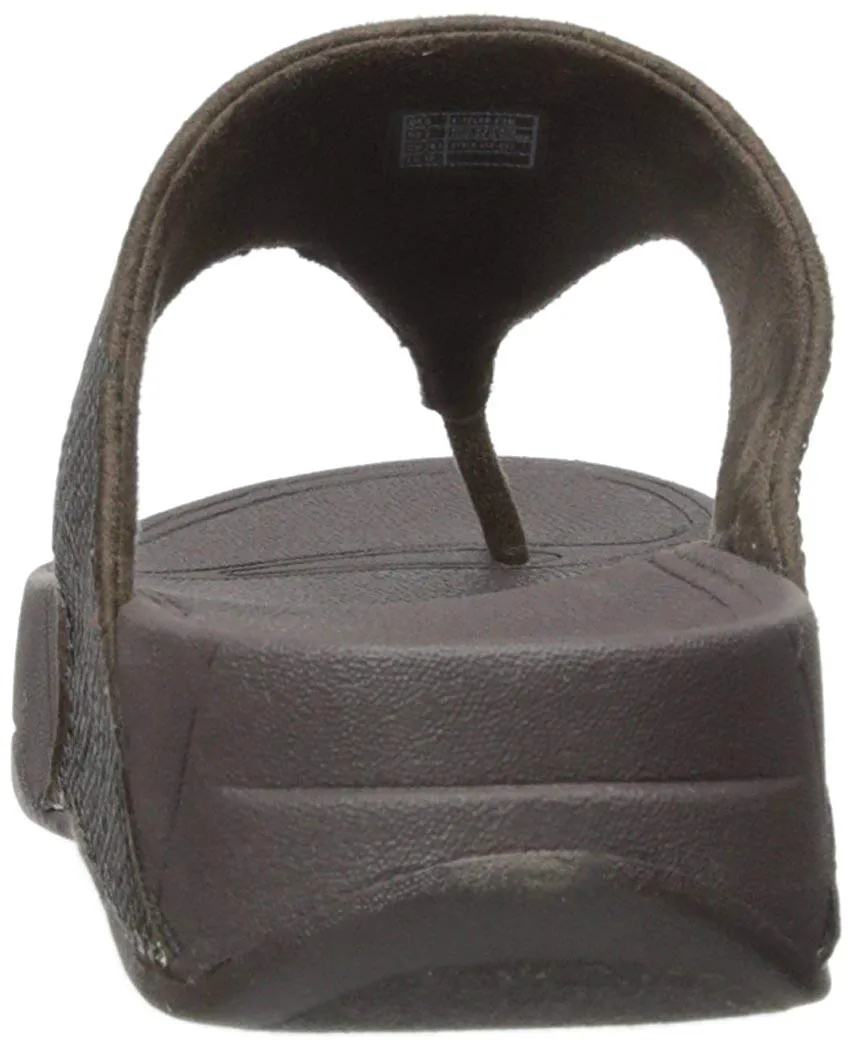 FitFlop Classic Bronze Sequin Comfortable Flatform Thong Flip Flop Sandals