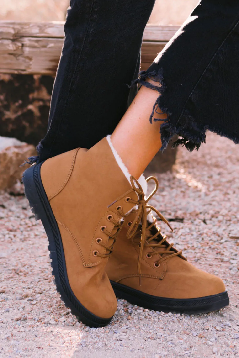 Fur Suede Platform Snow Boots