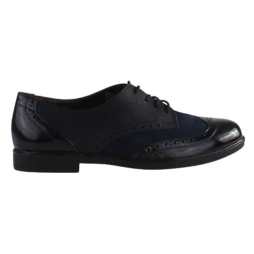 Jana Brogues - 23260-42 - Navy Patent