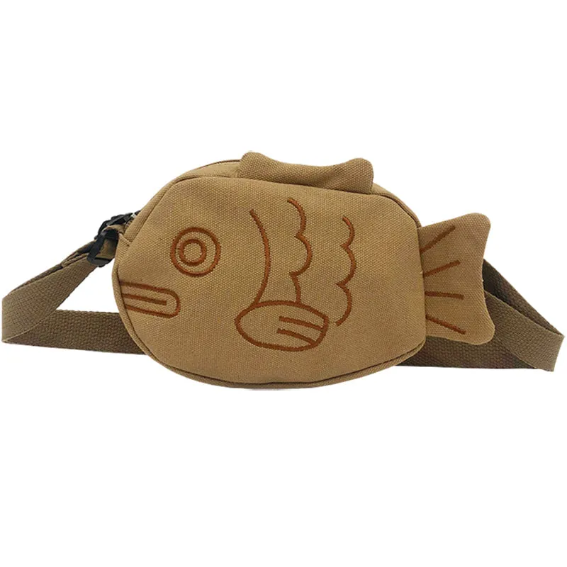 Kawaii Soft Girl Style Cartoon Fish Crossbody Bag
