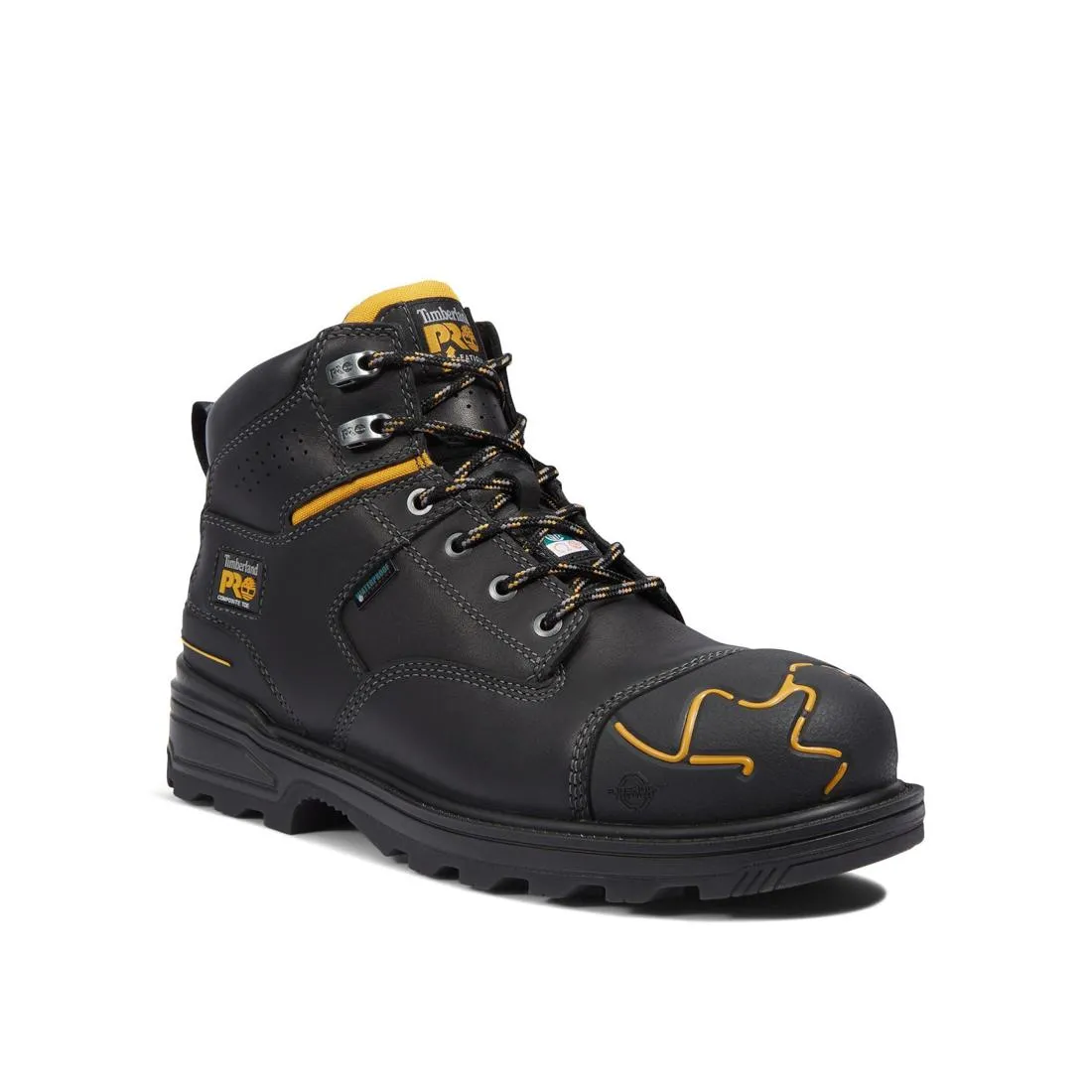 Magnitude 6 Inch Composite-Toe Waterproof PR Work Boot Black