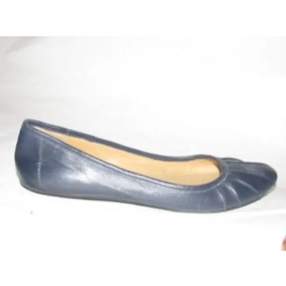 Nine West, Size 7,  Navy Blue Modern Ballet Flats with Round Toes