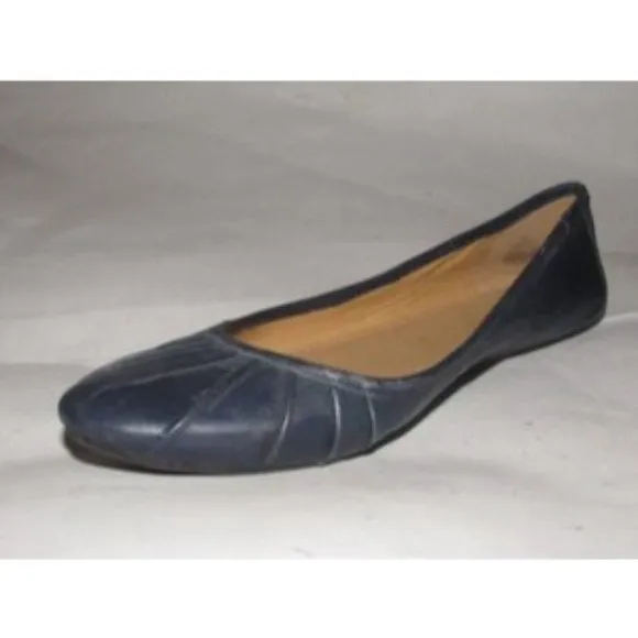 Nine West, Size 7,  Navy Blue Modern Ballet Flats with Round Toes