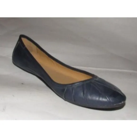 Nine West, Size 7,  Navy Blue Modern Ballet Flats with Round Toes