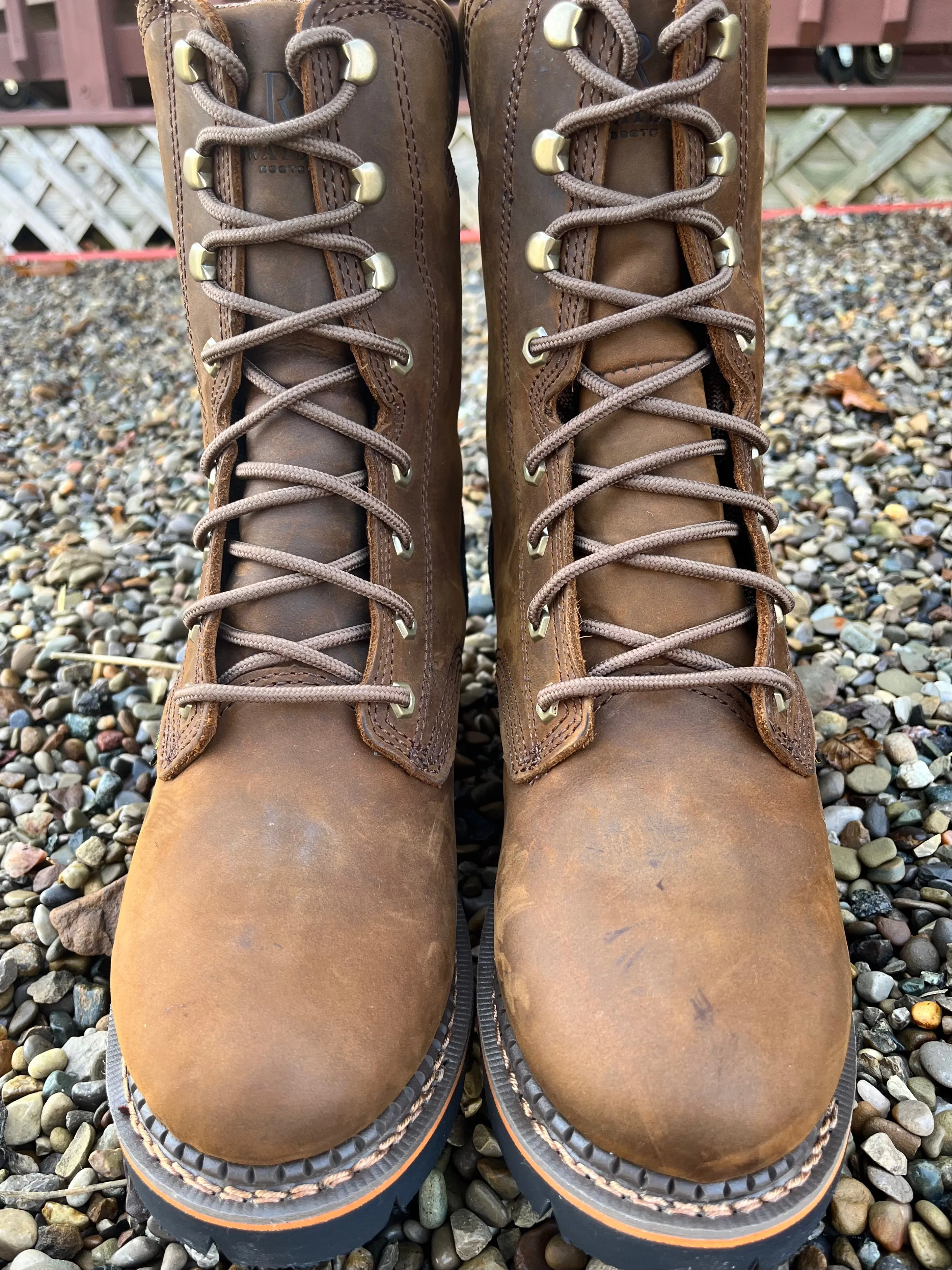 R. Watson Men’s 9” Insulated Waterproof Lace Up Logger Work Boot RW1300W