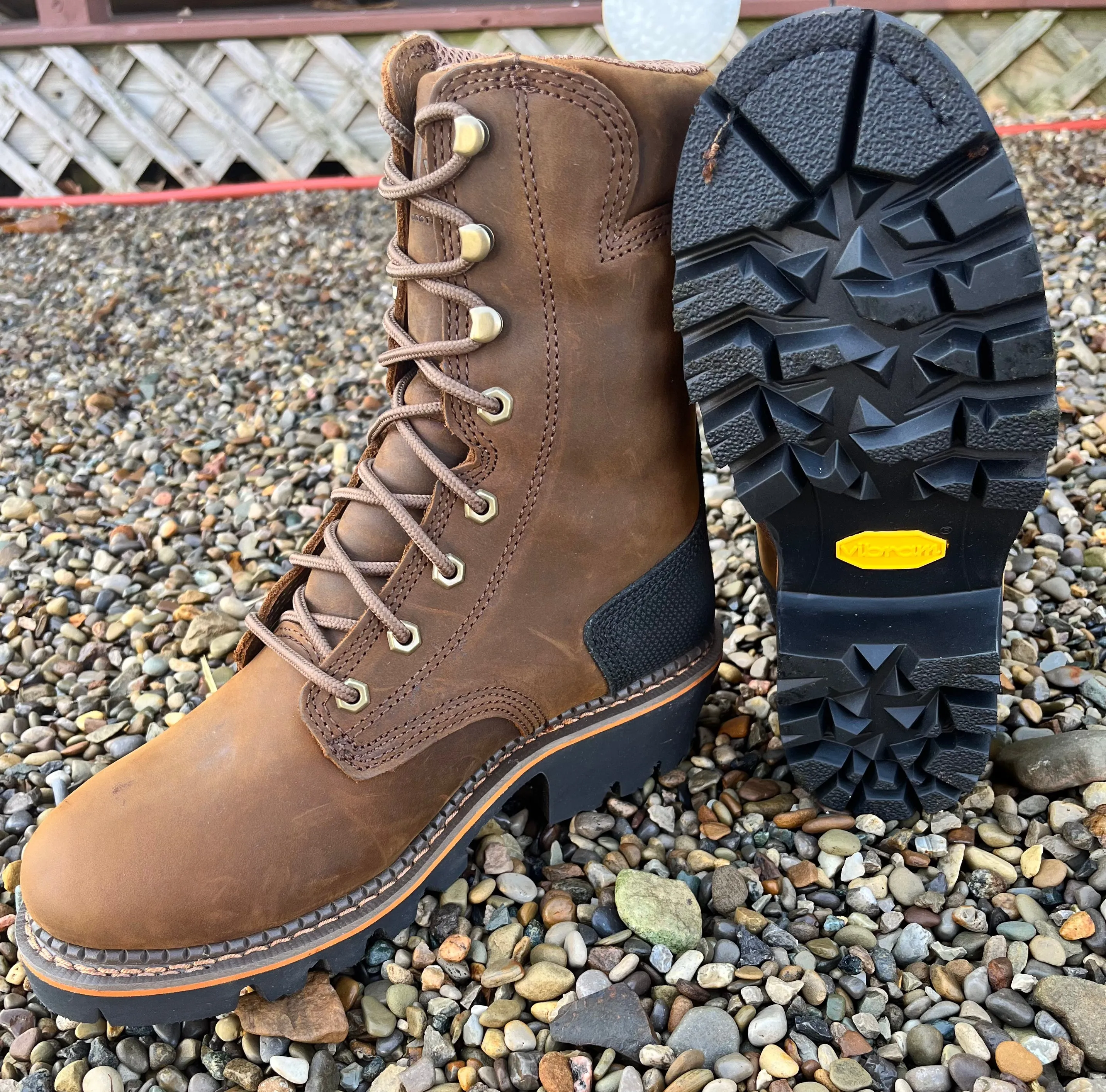 R. Watson Men’s 9” Insulated Waterproof Lace Up Logger Work Boot RW1300W