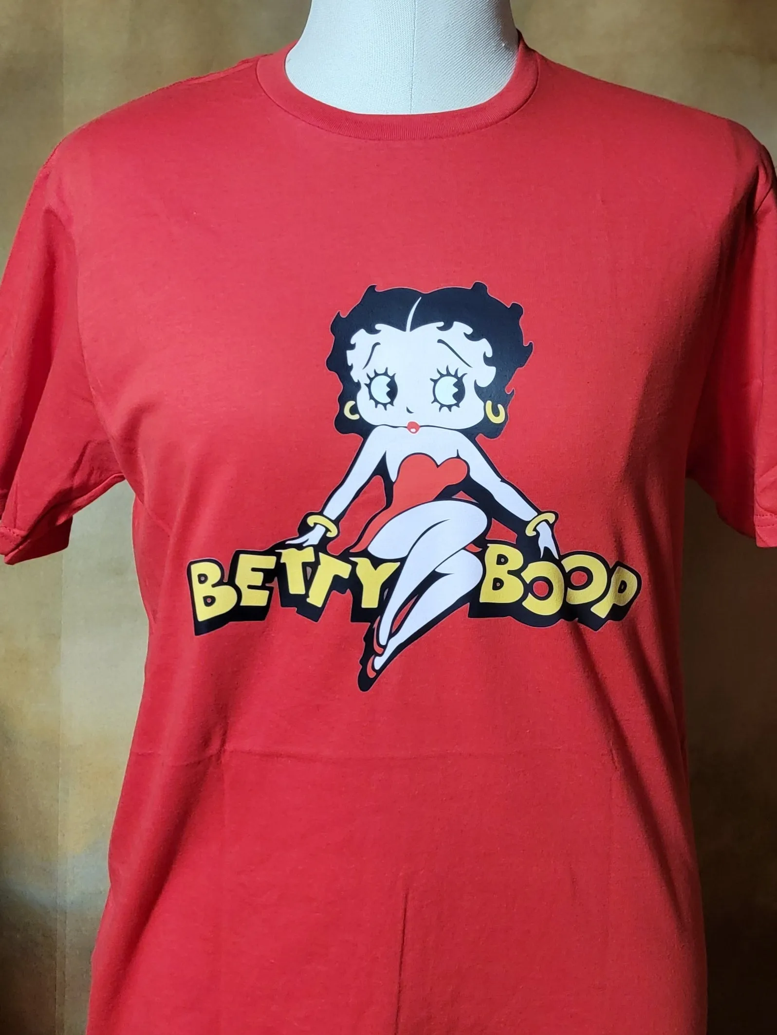 Red Betty Boop Graphic T-shirt