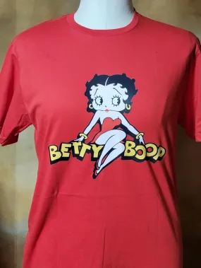 Red Betty Boop Graphic T-shirt