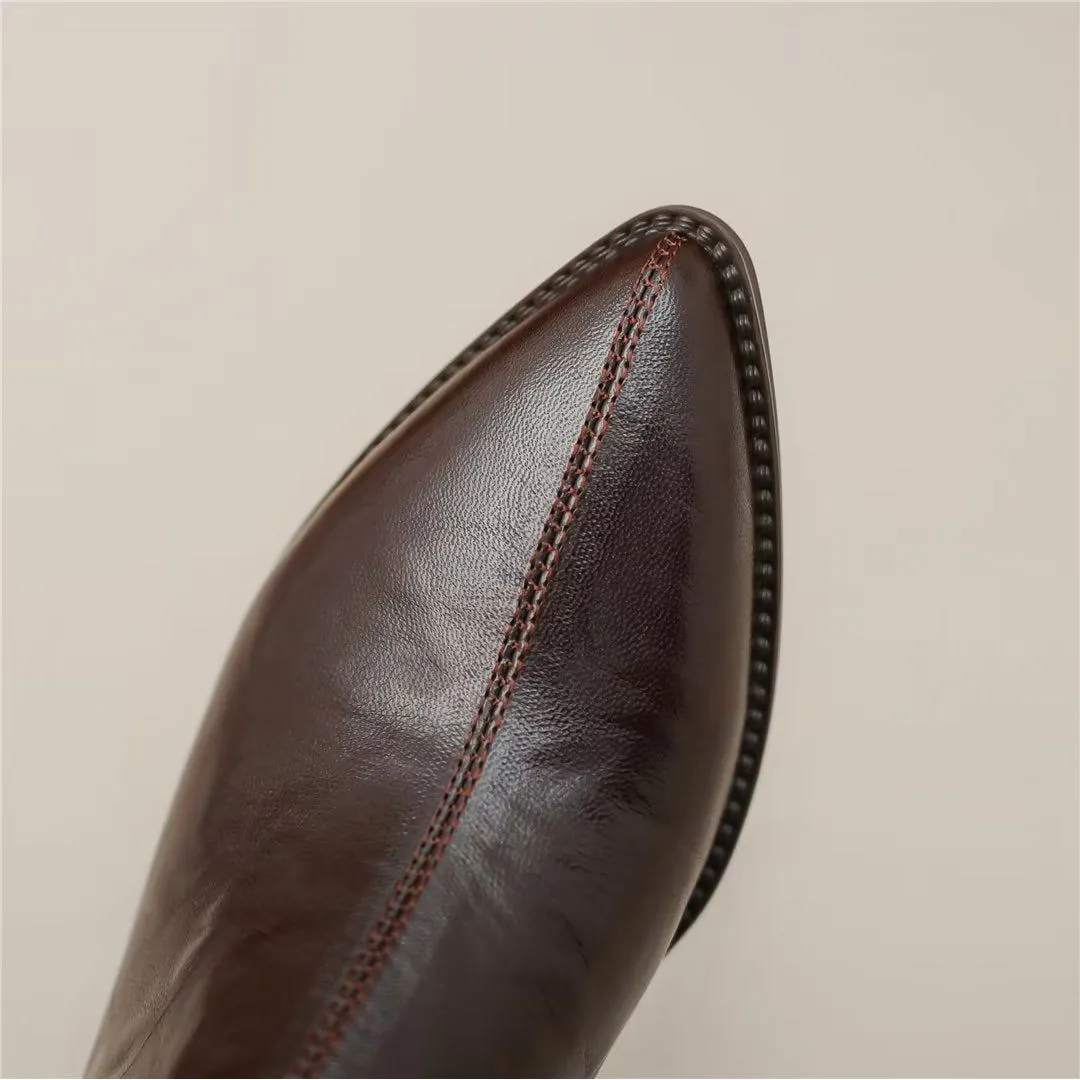 Serpatura Zippered Ankle Booties