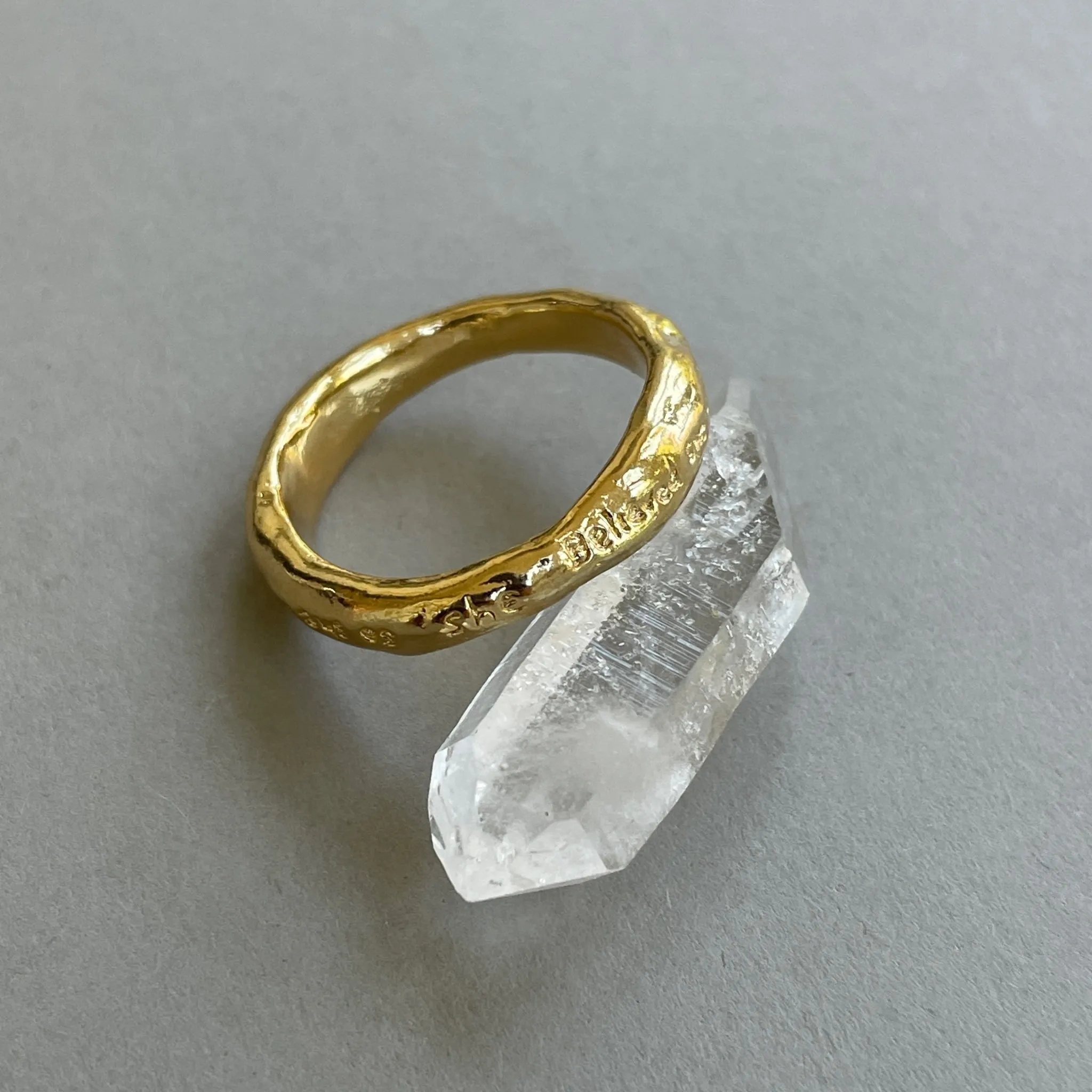 She Believed She Could So She Did Organic Ring
