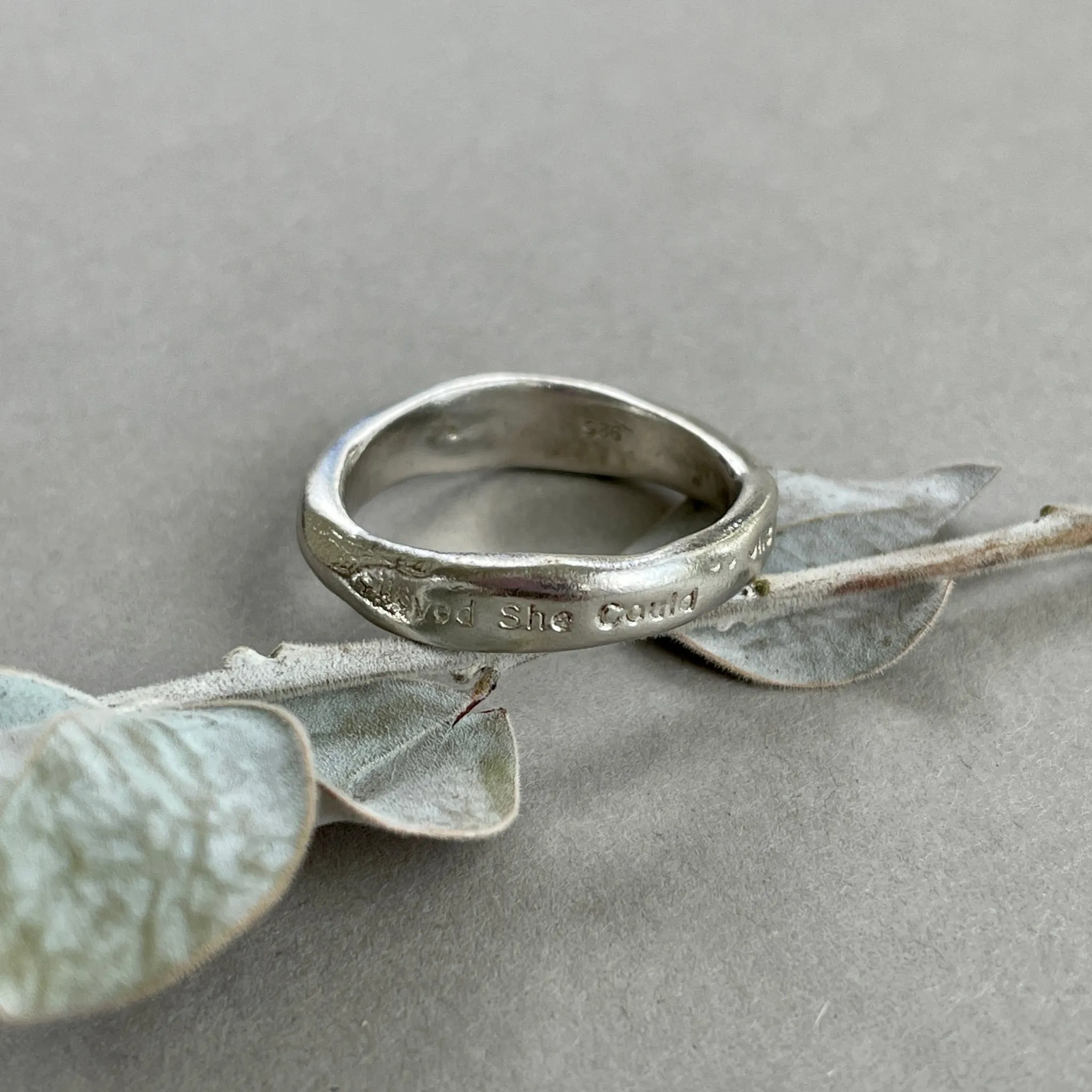 She Believed She Could So She Did Organic Ring