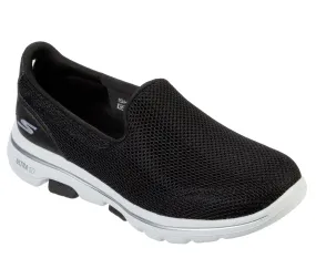 Skechers Go Walk 5 Trainers Black White Sole