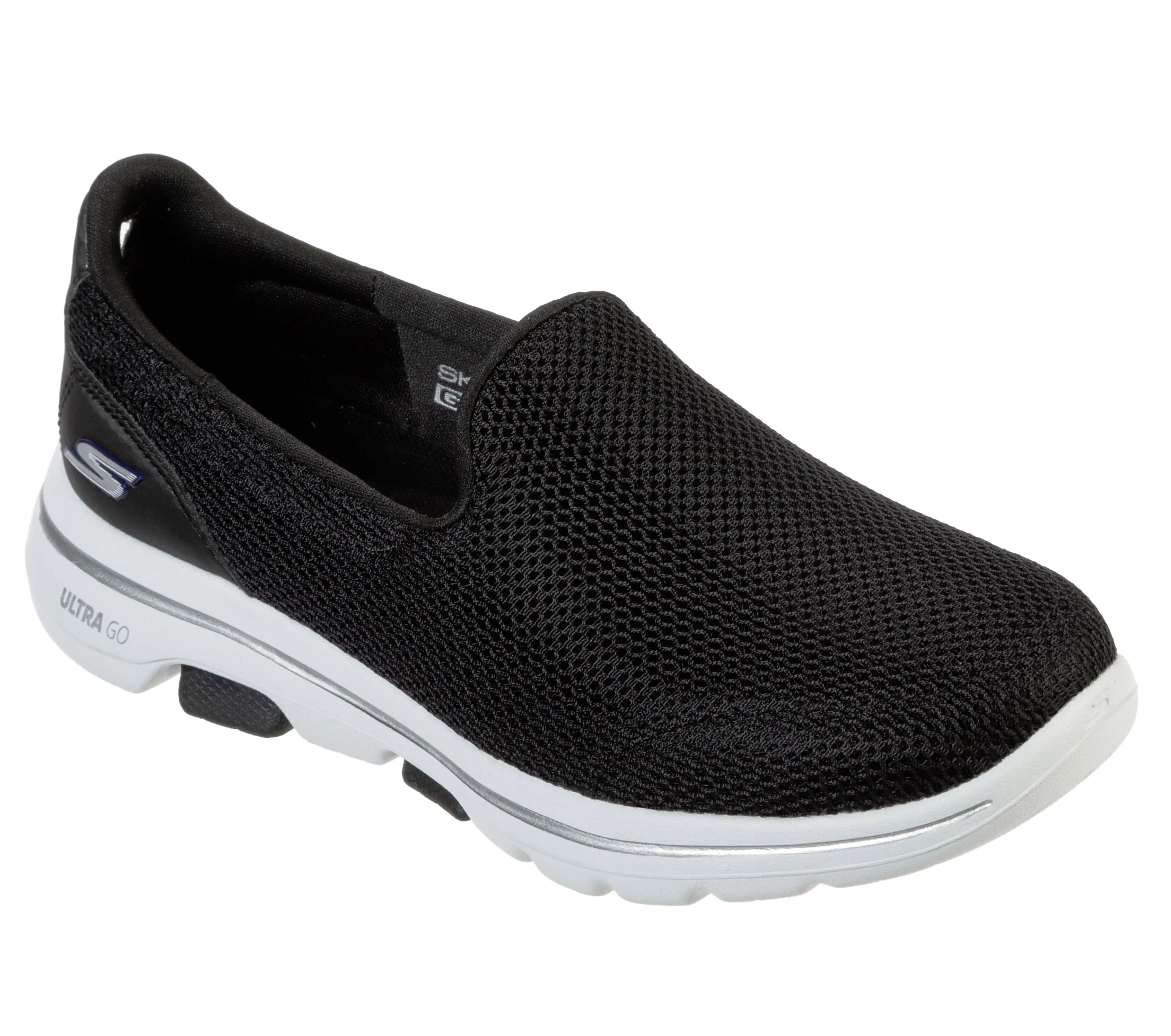 Skechers Go Walk 5 Trainers Black White Sole