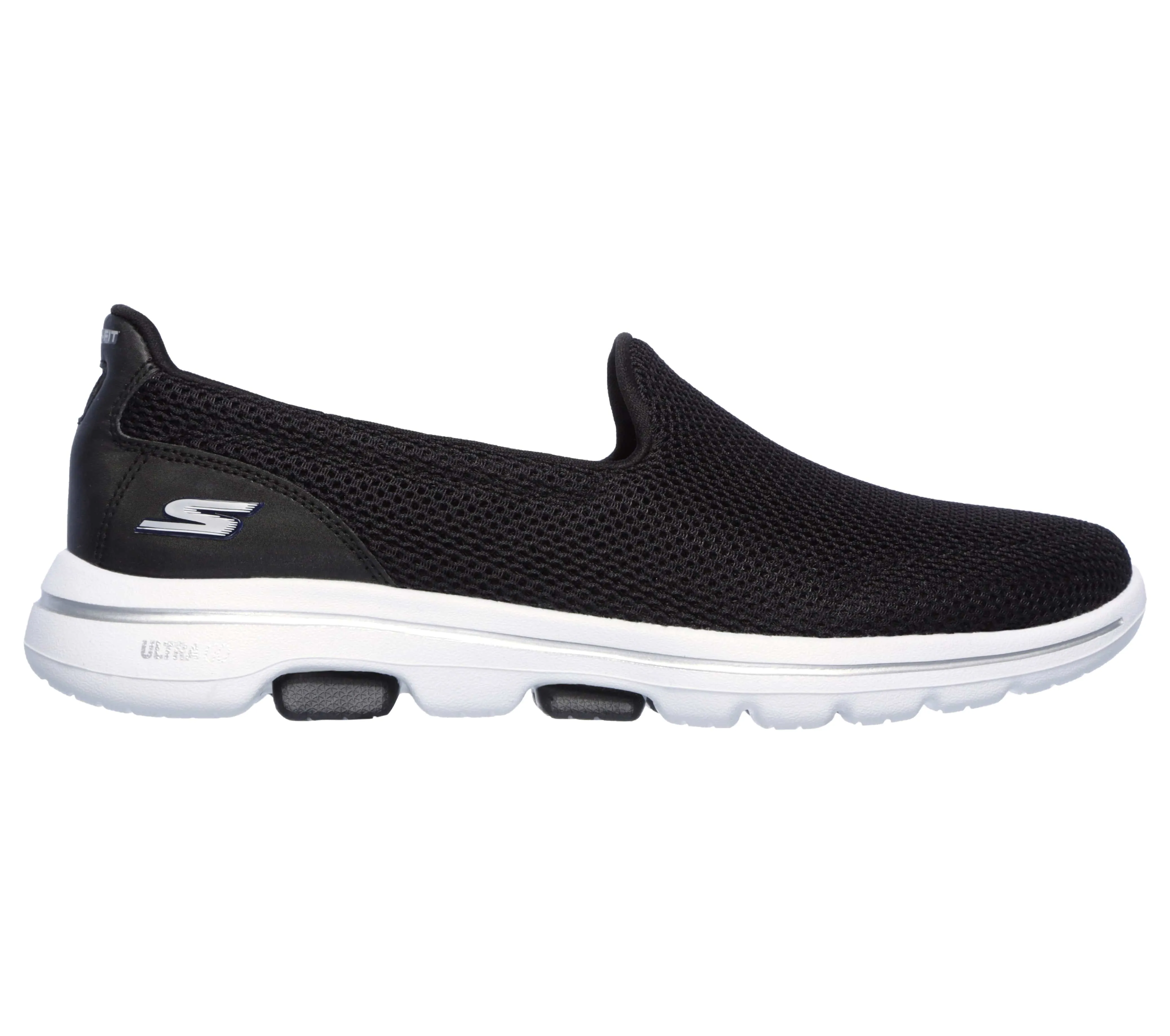 Skechers Go Walk 5 Trainers Black White Sole