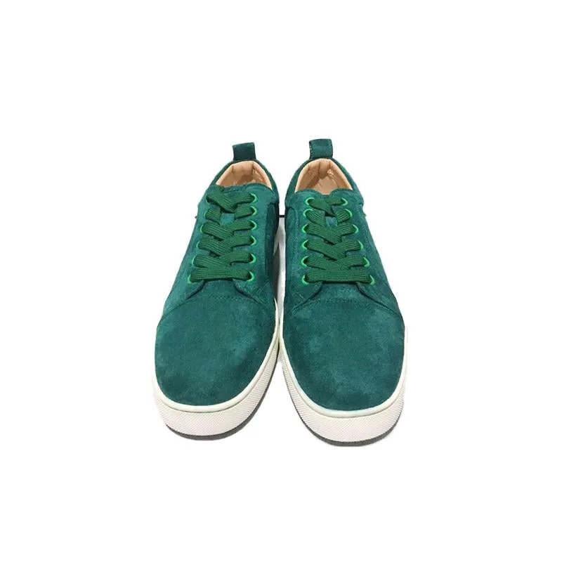 Sneaker Low Top Men Green Suede