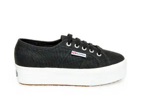 Superga Acotw Linea Up and Down Platform Sneaker FULL BLACK (36, FULL BLACK)