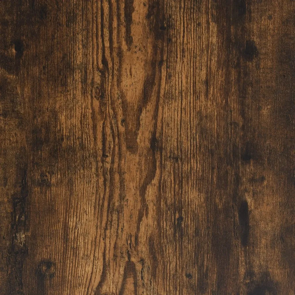 vidaXL Shoe Cabinet Smoked Oak 90x38x45.5 cm Engineered Wood