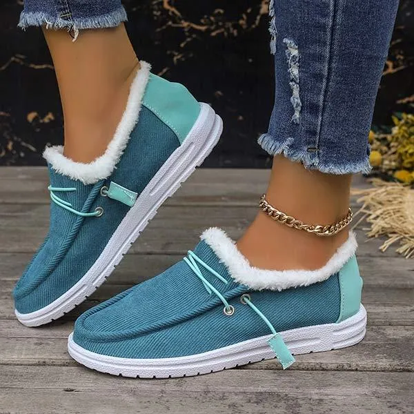 Women's Plush-Lined Thickened Insulated Cotton Shoes 27502642C
